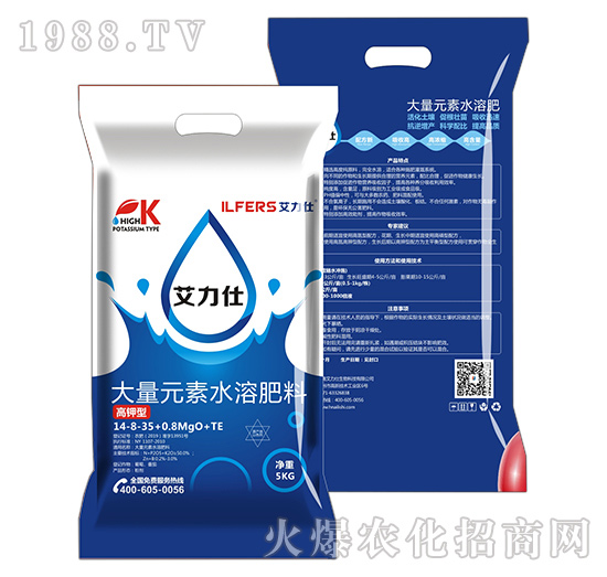 改善品質，長效！以色列艾力仕“大量元素水溶肥料”！