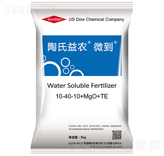 5kg����Ԫ��ˮ�ܷ���10-40-10+MgO+TE-΢��-�������r(n��ng)