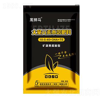 礦源黃腐酸型大量元素水溶肥料10-5-40+3HA+TE-黑獅馬-諾收生物