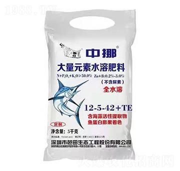 大量元素水溶肥料12-5-42+TE-芭田·中挪-農之友