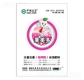 高鉀型大量元素水溶肥料-果美多-農之友