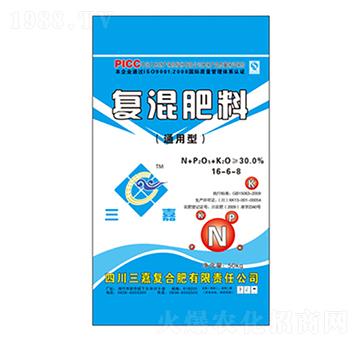 通用型復(fù)混肥料16-6-8-三嘉