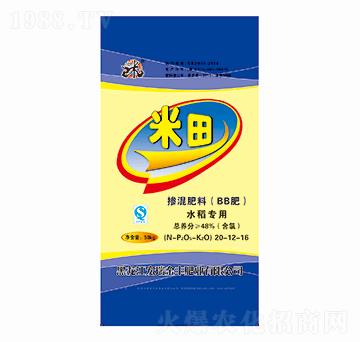 水稻專用摻混肥料20-12-16-米田-宏瑞金豐