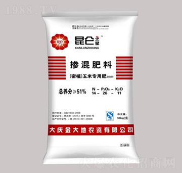 密植玉米專用摻混肥料（BB肥）14-26-11-昆侖之美-永利肥業(yè)