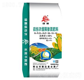 硫包衣緩釋摻混肥料26-10-12-綠德-順達(dá)
