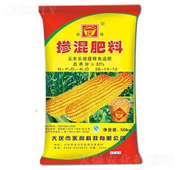 玉米長效緩釋免追肥摻混肥料26-13-12-谷慶-永利科技