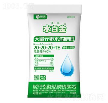 促根壯棵型大量元素水溶肥料20-20-20+TE-水白金-新洋豐