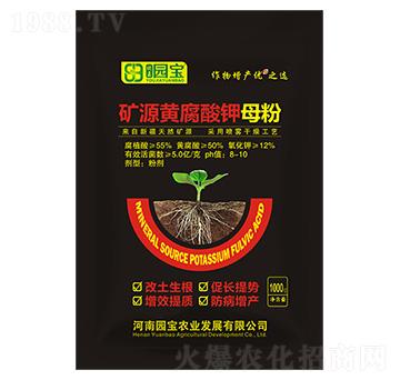 1000g礦源黃腐酸鉀（母粉）-園寶農(nóng)業(yè)