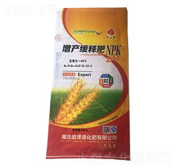 40kg增產(chǎn)緩釋肥18-22-5-盛澤源化肥